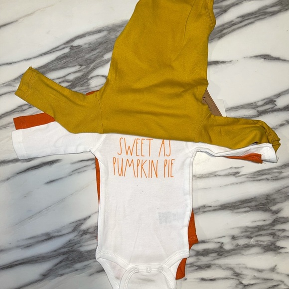 Rae Dunn fall onesies size 0-3 months - Picture 2 of 3